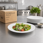 Thumbnail image #2 for Corelle Premium 8 1/2 Inch Wide Rim Salad Plate, 24/Case