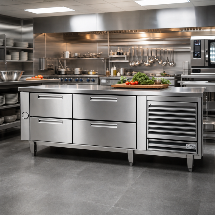 Product image #2 for Garland Polar Cuisine 90-Inch Self-Contained Refrigerated Drawer Base