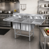 Thumbnail image #2 for Eagle Spec-Master FN Series Floor Model 2-Compartment Sink with Dual 30-Inch Drainboards, 14-Gauge 300 Series Stainless Steel