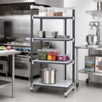 Thumbnail image #2 for Cambro Camshelving® Elements EXU182472VS4480 Stationary Starter Polymer Shelving Unit, 24 x 18 x 72 Inch, 4-Tier, 3 Vented + 1 Solid Shelf