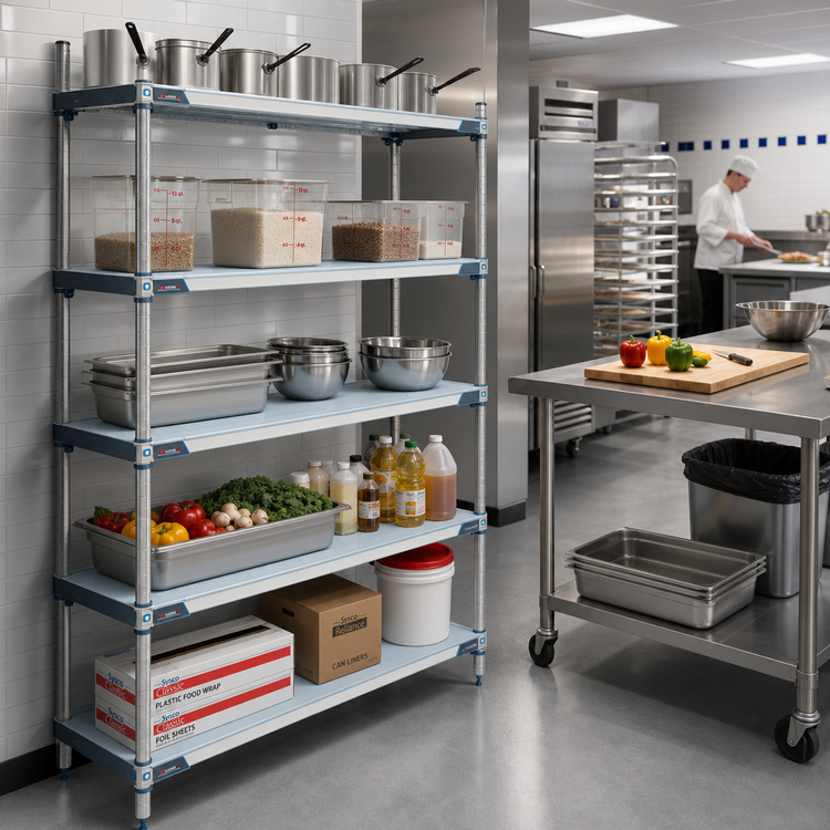 Product image #2 for MetroMax i 24 Inch W x 18 Inch D Solid Polymer Shelf with Microban