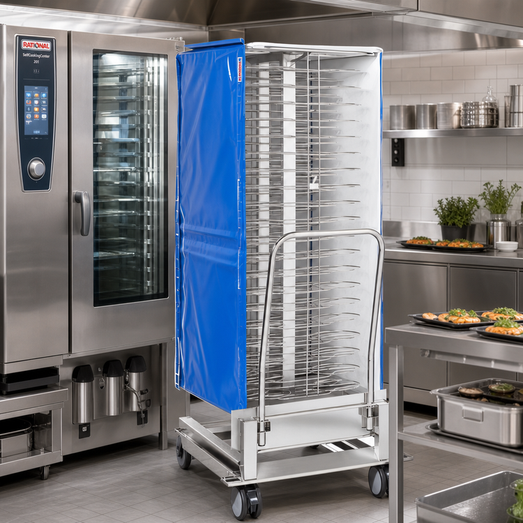 Product image #2 for RATIONAL Banquet Finishing System for SCC 201/CMP 201 Series with 60-Plate Mobile Rack and Thermocover