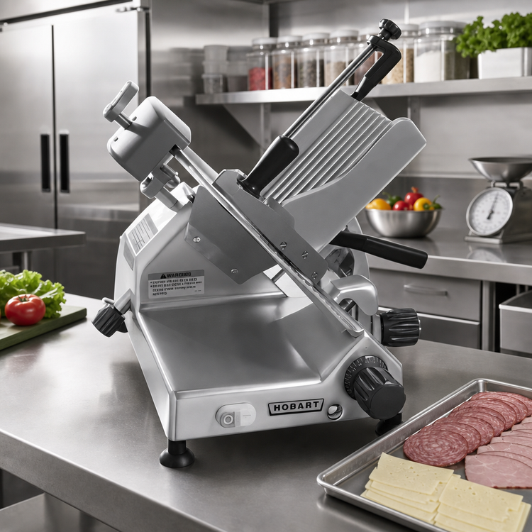 Product image #2 for Centerline by Hobart EDGE14-11 Manual Medium-Duty Angle-Feed Commercial Slicer with 14-Inch Knife