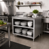 Thumbnail image #2 for Open Front Enclosed Base Stainless Steel Dish Cabinet, 30 x 30 x 36 Inches