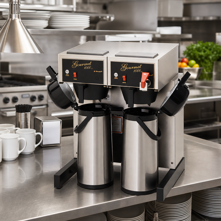 Product image #2 for Bloomfield Gourmet 1000™ Double Automatic Airpot Coffee Brewer, 240V
