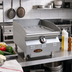 Thumbnail image #2 for RedHots Chef's Line Countertop Natural Gas Commercial Griddle, 15-Inch Wide, Smooth Polished Steel Plate