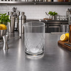 Thumbnail image #2 for American Metalcraft MGD20 20 oz. Hand-Cut Diamond Mixing Glass, Clear Non-Tempered Glass Case of 12