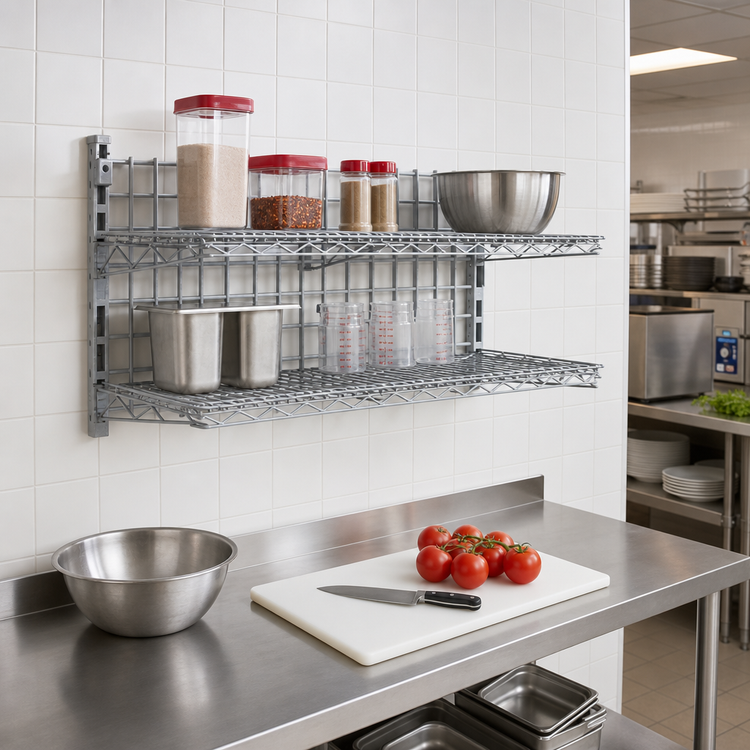Product image #2 for WalStor Modular Wall System NSF Grid Shelf, 16-3/4 x 16-3/4 Inches