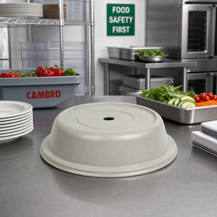 Product image #3 for Cambro Versa Camcover 9-1/8 Inch Round Fiberglass Plate Cover