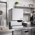 Thumbnail image #2 for Hoshizaki DCM-500BWH Countertop Cubelet Ice Maker and Water Dispenser, Water-Cooled, 40 lb Storage, 590 lb/24 hr Production