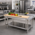 Thumbnail image #2 for Advance Tabco TA-926 72-Inch Wood Cutting Board for Equipment Stands