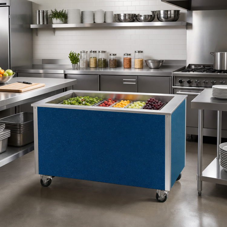 Product image #3 for Vollrath 4-Series Signature Server® Self-Contained Refrigerated Countertop Cold Food Station with Enclosed Base, Stainless Steel, 46 x 28 x 30 Inches