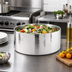 Thumbnail image #2 for American Metalcraft 10-Inch Round Double Wall Stainless Steel Hammered Serving Bowl, 156 oz.