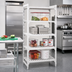 Thumbnail image #3 for Cambro Camshelving Premium 4-Shelf Vented Stationary Polymer Shelving Starter Unit, 24 x 24 x 84 Inches