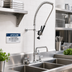 Thumbnail image #2 for OptiFlow Splash-Mount Pre-Rinse Assembly with 14-Inch Add-On Faucet, 8-Inch Centers