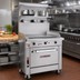 Thumbnail image #2 for Southbend Platinum 18-Inch Gas Sectional Range with Full-Width Thermostatic Griddle, Cabinet Base, and 1-Inch Plate