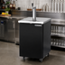 Thumbnail image #2 for Beverage-Air 24-Inch Draft Beer Cooler with Single Faucet Column, 1 Keg Capacity, Black Exterior