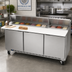 Thumbnail image #3 for Beverage-Air 72-Inch Three-Section Sandwich Prep Table Refrigerated Counter with 17-Inch Cutting Board and 18-Pan Opening