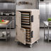 Thumbnail image #3 for Cambro Ultra Camcart Double-Compartment Front-Loading Insulated Food Pan Cart, 16 Full-Size Pan Capacity, Granite Sand
