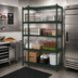 Thumbnail image #2 for Omcan USA 60 Inch W x 18 Inch D x 72 Inch H Stationary 4-Shelf Epoxy Coated Wire Shelving Unit