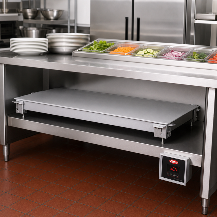 Product image #2 for Hatco CSUX-36-I 36-Inch Undermount Cold Shelf for Remote Refrigeration, Electronic Controls