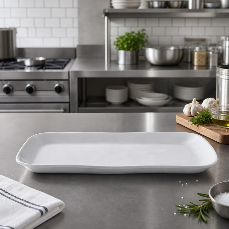 Product image #3 for Crave Collection Cloud Rectangular Melamine Platter, 12 x 7-1/8 Inch