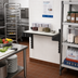 Thumbnail image #2 for Cambro Camshelving Elevation Series 18 x 48 Inch Solid Wall Shelving Shelf Kit with 15 Inch Uprights, Brushed Graphite