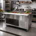 Thumbnail image #2 for Advance Tabco 4-Pan Refrigerated Cold Pan Table with Enclosed Base and 8-Inch Cutting Board