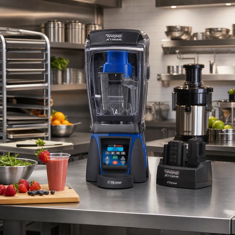 Product image #3 for Waring Xtreme Ellipse Commercial Blender System with 32 oz Copolyester Container, Sound Enclosure, Docking Station and Charging Station