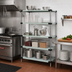 Thumbnail image #2 for Quantum 54-Inch W x 14-Inch D x 54-Inch H Solid Stainless Steel Shelving Starter Kit with 5 Shelves