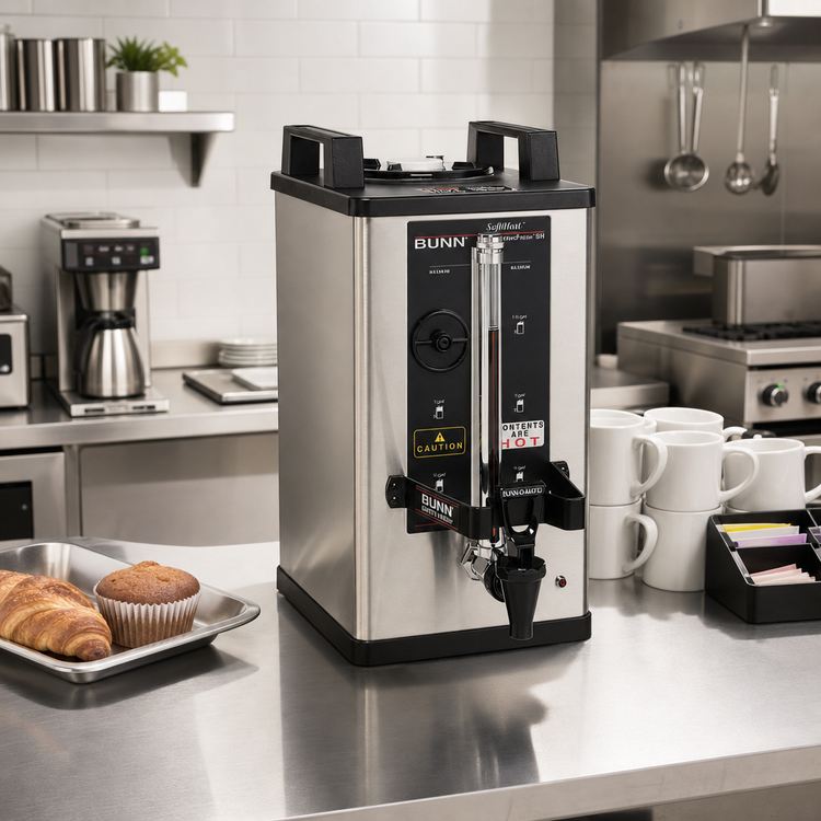 Product image #2 for BUNN Soft Heat Satellite Coffee Server, 1.5 Gallon, Portable, Stainless Steel