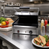 Thumbnail image #2 for Omcan USA Commercial Countertop Electric Panini Grill/Press with 12 x 15 Inch Smooth Cast Iron Plates