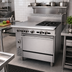 Thumbnail image #2 for Garland Cuisine Series 36-Inch Heavy Duty Combination Top Gas Range with Standard Oven, 2 Open Burners and Front-Fired Hot Top