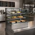 Thumbnail image #2 for Reveal® Self-Service Heated Slide-In Counter Display Case with Straight Glass Front, 2 Shelves