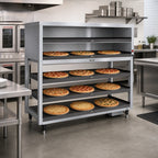 Thumbnail image #2 for Hatco PDH-55T Countertop Electric Triple-Shelf Heated Pizza Display, 9-Pizza Capacity, Base and Overhead Heat