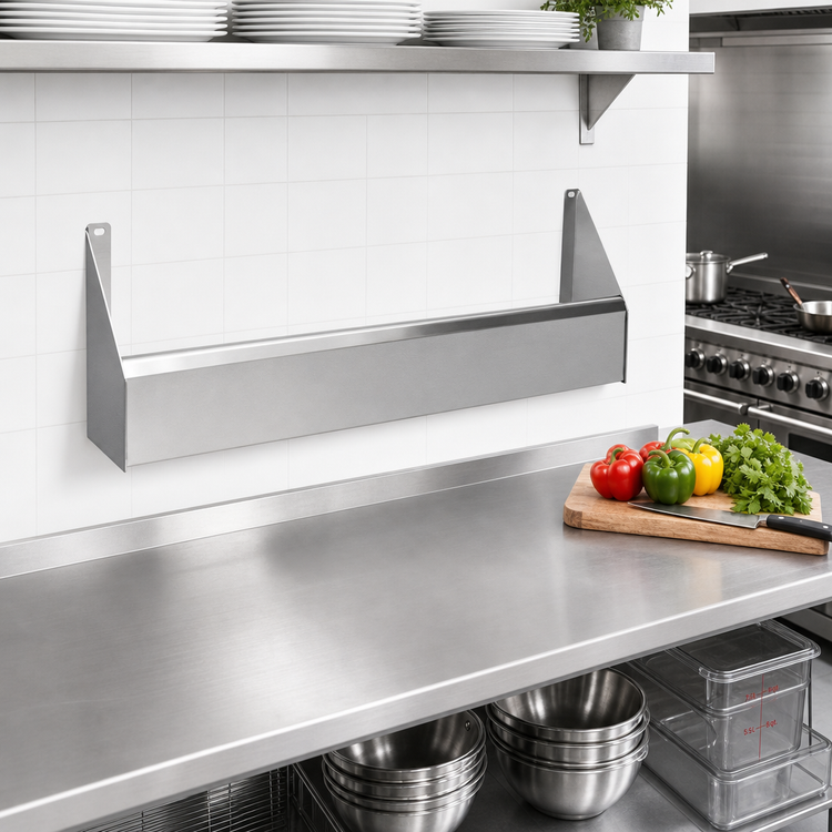 Product image #2 for CHOICE 61-Inch Single Stainless Steel Speed Rail with Keyhole Mounting