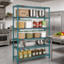 Thumbnail image #2 for EagleGard 5-Tier Stationary Starter Wire Shelving Unit, 72W x 24D x 86H, Hybrid Epoxy Finish