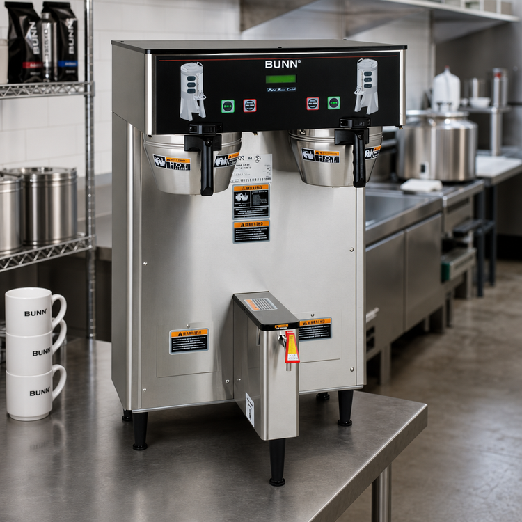 Product image #2 for BUNN BrewWISE DUAL TF DBC ThermoFresh Server Coffee Brewer, Double, Automatic Fill, 120/208V