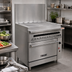 Thumbnail image #2 for Vulcan Endurance 36-Inch Natural Gas Restaurant Range with 36-Inch Charbroiler Top and Convection Oven Base