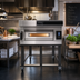 Thumbnail image #2 for Moretti Forni serieS EVOLUTION S105E Single Deck Full-Size Electric Pizza Oven with Stand