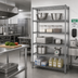 Thumbnail image #2 for Eagle Group Valu-Master 5-Tier Add-On Wire Shelving Unit, 36W x 18D x 86H, Pewter Gray Epoxy