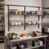 Thumbnail image #2 for Metro SmartWall Double-Wide Two-Tier Wall-Mounted Shelving Starter Kit