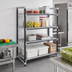 Thumbnail image #2 for Cambro Camshelving Elements XTRA 24-Inch Deep x 54-Inch Wide x 64-Inch High Stationary Starter Shelving Unit, 4-Tier, Vented, Speckled Gray