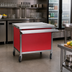 Thumbnail image #2 for Eagle Director's Choice 36-Inch Mobile Beverage Counter with Dual Drain Troughs and Stainless Steel Top