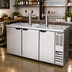 Thumbnail image #2 for Beverage-Air 72-Inch Direct Draw Beer Dispenser with 3 Doors, 3-Keg Capacity, and Dual Faucet Towers
