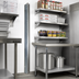 Thumbnail image #2 for Eagle Group 120-Inch NSF Aluminum Standard Wall-Mounted Cantilever Shelving Upright