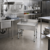 Thumbnail image #2 for Advance Tabco Special Value Series Free-Standing Bar Type Drainboard, 18 x 18 Inches, Stainless Steel