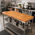Thumbnail image #2 for Boos Block American Cherry Edge Grain Kitchen Countertop, 72 Inches W x 27 Inches D x 1-1/2 Inches Thick, Varnique Finish