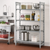 Thumbnail image #3 for Cambro Camshelving Premium 4-Shelf Stationary Starter Unit with 3 Vented Shelves and 1 Solid Shelf, 18