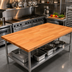 Thumbnail image #2 for Boos Block American Cherry Edge Grain Kitchen Countertop with Varnique Finish, 96 x 42 x 1-1/2 Inches